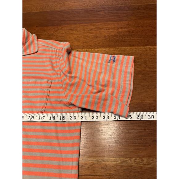 Small Bald Head Blues Pink Stripe Polo Short Sleeve - Picture 8 of 8